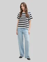 TOM TAILOR DENIM Damen TTLINOU WIDE Jeans, blau, Uni – Bild 4