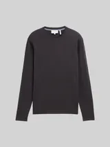 TOM TAILOR Herren Softtouch Strickpullover mit Seide, schwarz, Uni – Bild 3