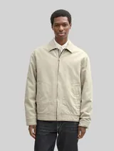 TOM TAILOR DENIM Herren Relaxed Fit Jacke aus Baumwolle, braun, Uni – Bild 4