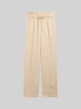 TOM TAILOR DENIM Damen Wide Leg Paperpag Hose, braun, Uni – Bild 3