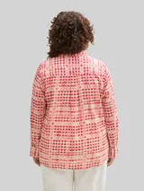 TOM TAILOR Damen Plus Size - Bluse mit Muster, rot, Kariert – Bild 5