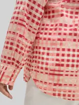 TOM TAILOR Damen Plus Size - Bluse mit Muster, rot, Kariert – Bild 6