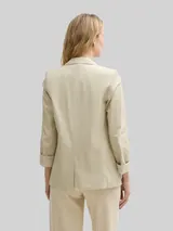 TOM TAILOR Damen Regular Fit Blazer aus Twill, beige, Uni – Bild 5