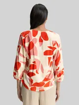 TOM TAILOR Damen Bluse mit Muster, rot, Gemustert – Bild 5