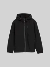 TOM TAILOR Herren Softshell Jacke mit Kapuze, schwarz, Uni – Bild 3