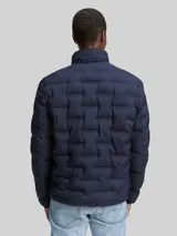 TOM TAILOR DENIM Herren Lightweight Steppjacke mit Stehkragen, blau, Uni – Bild 5