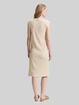 TOM TAILOR Damen Crinkle Kleid, grün, Gemustert – Bild 5