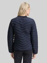 TOM TAILOR Damen Steppjacke mit Bomberkragen, blau, Uni – Bild 5