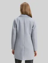 TOM TAILOR DENIM Damen Slim Fit Wollmantel, grau, Uni – Bild 5