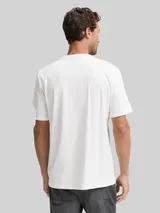 TOM TAILOR Herren T-Shirt mit Brusttasche, weiß, Uni – Bild 5