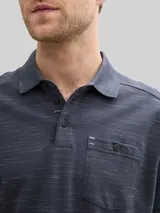 TOM TAILOR Herren Poloshirt mit Brusttasche, grau, Uni – Bild 6