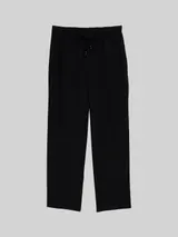 TOM TAILOR DENIM Damen Cropped Loose Fit Hose, schwarz, Uni – Bild 3