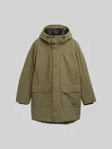 TOM TAILOR DENIM Herren Parka mit wasserabweisender Funktion, grün, Uni – Bild 3