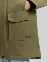 TOM TAILOR DENIM Herren Parka mit wasserabweisender Funktion, grün, Uni – Bild 6