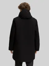 TOM TAILOR DENIM Herren Parka mit wasserabweisender Funktion, schwarz, Uni – Bild 5