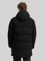 TOM TAILOR DENIM Herren Puffer Parka mit Kapuze, schwarz, Uni – Bild 5
