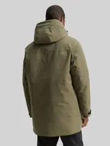 TOM TAILOR DENIM Herren Arctic Parka mit abnehmbarer Kapuze, grün, Uni – Bild 5