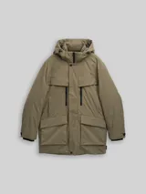 TOM TAILOR DENIM Herren Arctic Parka mit abnehmbarer Kapuze, grün, Uni – Bild 3