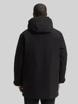 TOM TAILOR DENIM Herren Arctic Parka mit abnehmbarer Kapuze, schwarz, Uni – Bild 5