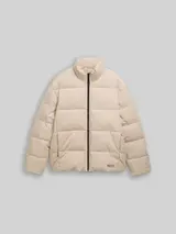 TOM TAILOR DENIM Herren Cord Puffer-Jacke mit Stehkragen, braun, Uni – Bild 3