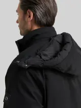 TOM TAILOR Herren Arctic Parka mit abnehmbarer Kapuze, schwarz, Uni – Bild 6