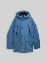 TOM TAILOR Herren Arctic Parka mit abnehmbarer Kapuze, blau, Uni – Bild 3