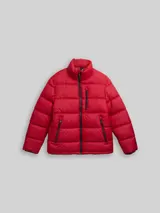 TOM TAILOR Herren Puffer-Jacke aus wasserabweisendem Material, rot, Uni – Bild 3