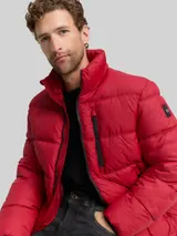 TOM TAILOR Herren Puffer-Jacke aus wasserabweisendem Material, rot, Uni – Bild 6