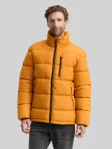 TOM TAILOR Herren Puffer-Jacke aus wasserabweisendem Material, braun, Uni – Bild 4
