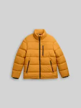 TOM TAILOR Herren Puffer-Jacke aus wasserabweisendem Material, braun, Uni – Bild 3