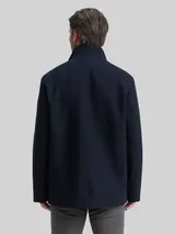 TOM TAILOR Herren 2-in-1 Wolljacke mit abnehmbarer Innenjacke, blau, Uni – Bild 5