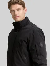 TOM TAILOR Herren TT.PRO.TECH Parka mit abnehmbarer Kapuze, schwarz, Uni – Bild 6