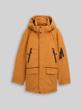 TOM TAILOR Herren Arctic Parka mit abnehmbarer Kapuze, braun, Uni – Bild 3