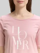 TOM TAILOR Damen T-Shirt mit Print, rosa, Uni – Bild 6
