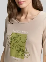 TOM TAILOR Damen T-Shirt mit Print, grau, Uni – Bild 6