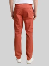TOM TAILOR Herren Regular Fit Chino Hose, rot, Uni – Bild 5
