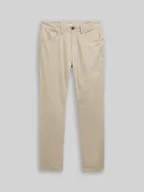 TOM TAILOR Herren TTJOSH Regular Slim Hose, braun, Uni – Bild 3