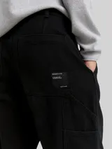 TOM TAILOR DENIM Herren TTLoose Jeans im Utility-Look, schwarz, Uni – Bild 6