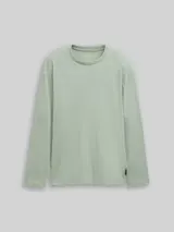 TOM TAILOR Jungen Oversize Langarmshirt mit Print, grün, Uni – Bild 3
