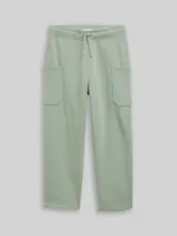 TOM TAILOR Jungen Cargo Jogginghose, grün, Uni – Bild 3