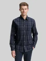 TOM TAILOR Herren Regular Fit Hemd mit Karo-Muster, blau, Kariert – Bild 4