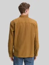 TOM TAILOR Herren Overshirt mit Brusttaschen, braun, Uni – Bild 5