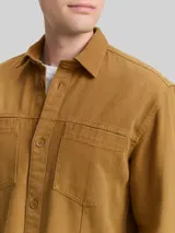 TOM TAILOR Herren Overshirt mit Brusttaschen, braun, Uni – Bild 6