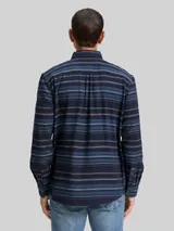 TOM TAILOR Herren Comfort Fit Hemd mit Streifenmuster, blau, Gestreift – Bild 5