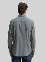 TOM TAILOR Herren Slim Fit Hemd mit Stretch, blau, Meliert – Bild 5