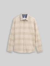 TOM TAILOR Herren Regular Fit Hemd mit Logo-Stickerei, braun, Kariert – Bild 3