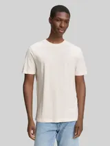 TOM TAILOR DENIM Herren Basic T-Shirt in Unifarben, braun, Uni – Bild 4