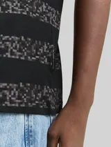 TOM TAILOR DENIM Herren T-Shirt mit Streifenmuster, grau, Gestreift – Bild 6
