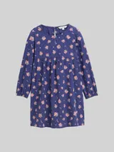 TOM TAILOR Mädchen Mini-Kleid mit Blumenmuster, blau, Geblümt – Bild 3
