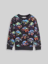 TOM TAILOR Jungen Sweatshirt mit Allover-Print, grau, Print – Bild 3